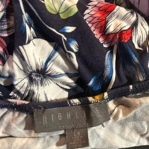 Highline floral off the shoulder top worn once. size L
